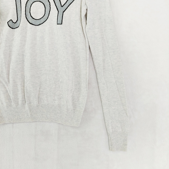 GAP White Long Sleeve Logo Printed Crew Neck Pullover Sweater 1091 - Picture 3 of 7